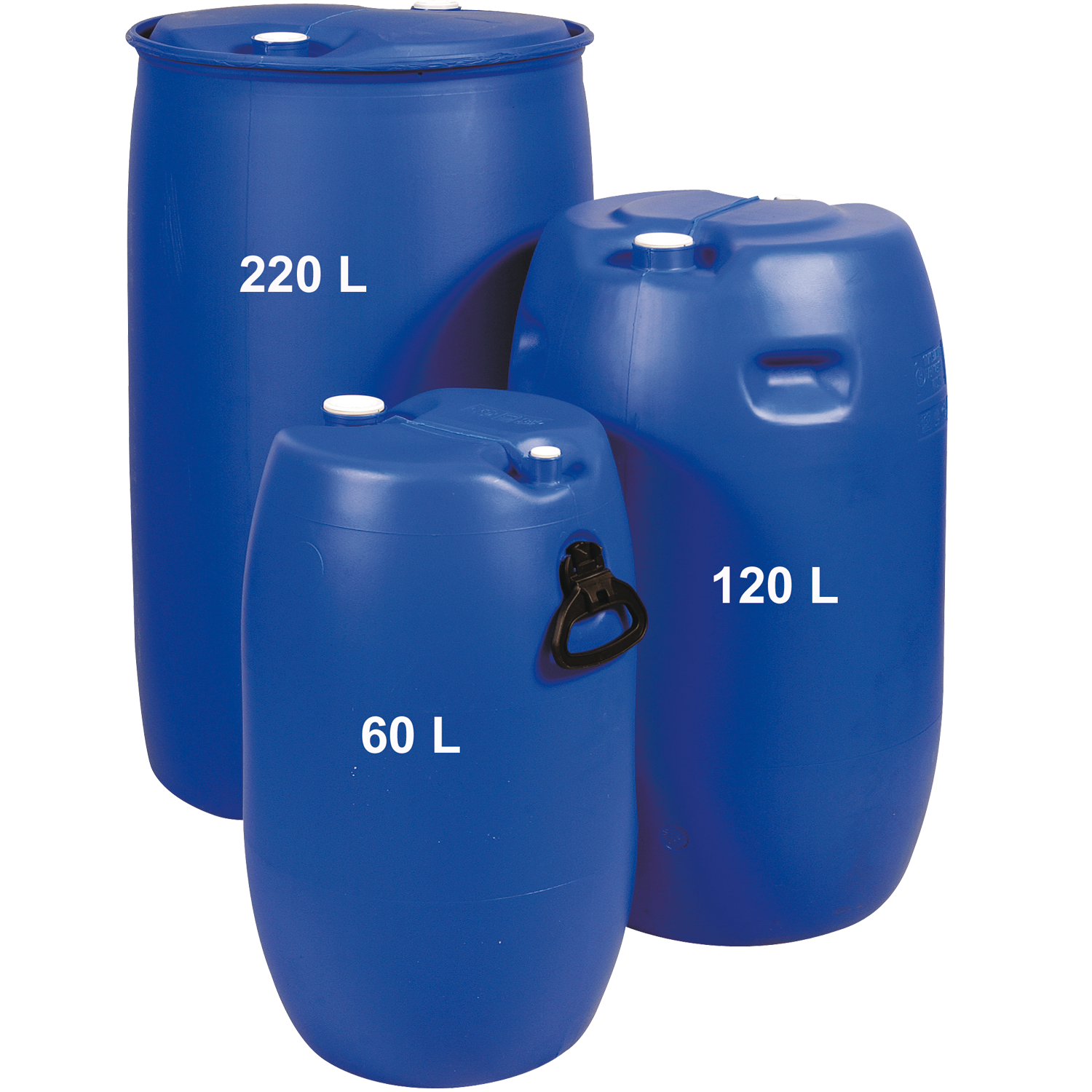 Fût plastique 60 litres homologué à bondes